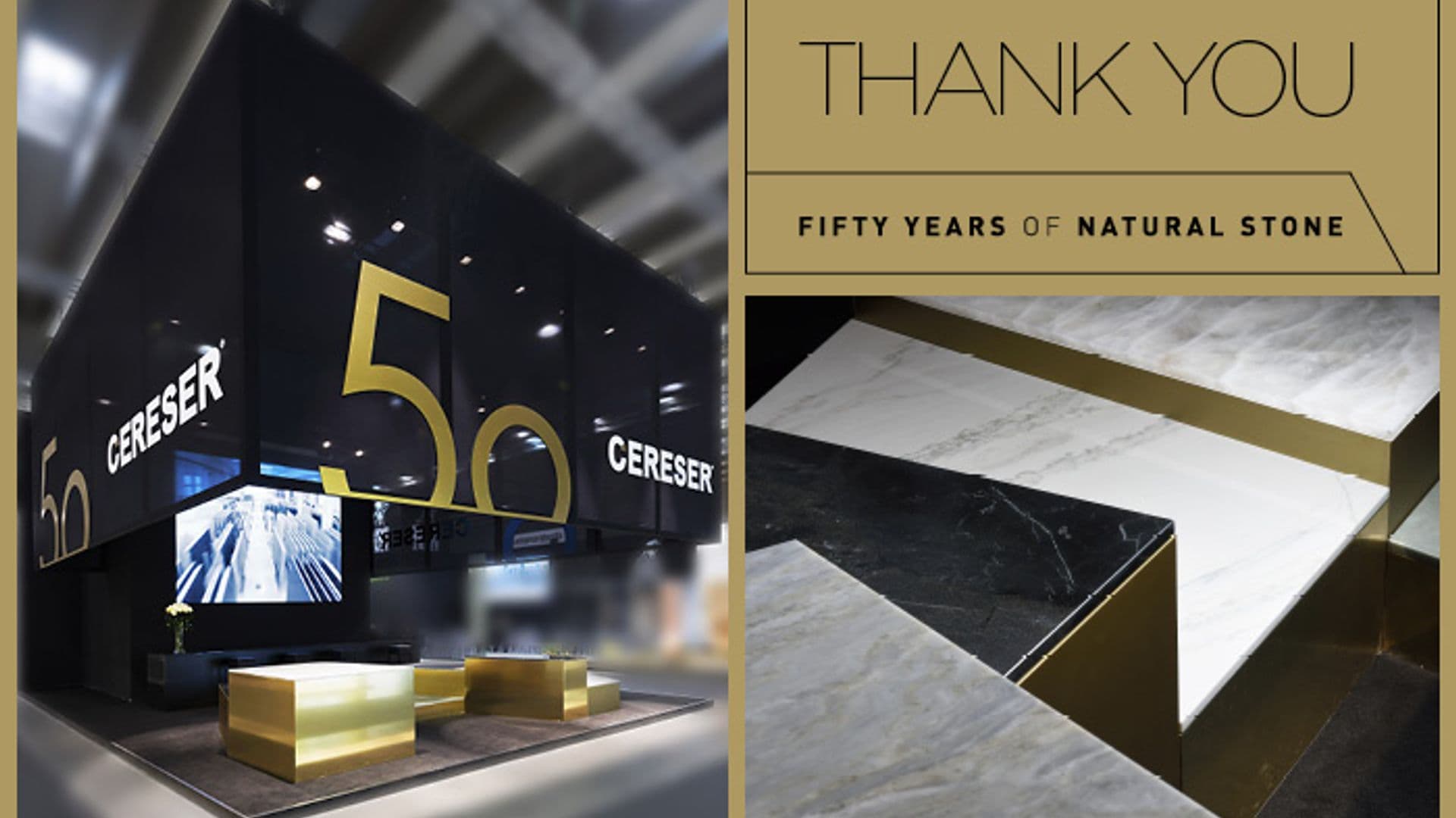 50 ANNI CERESER, 50 EDIZIONI MARMOMACC