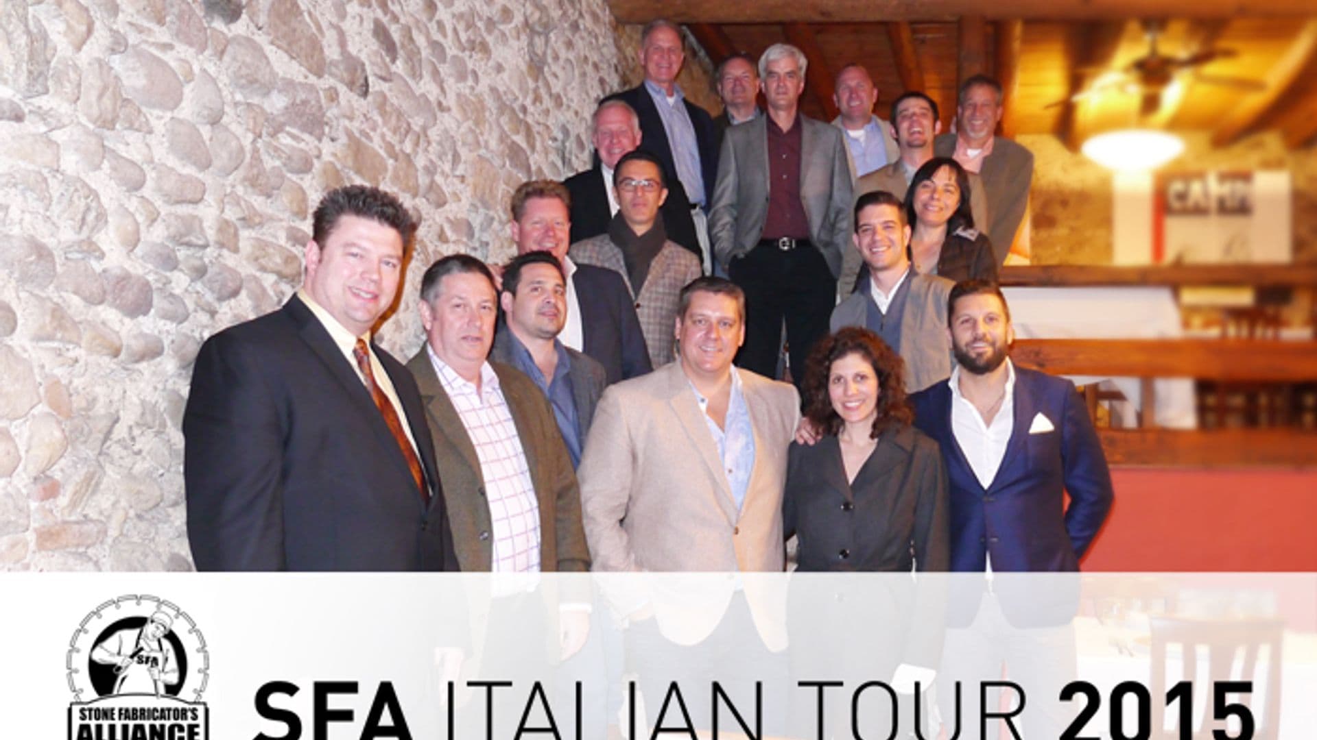 "Stone Fabricators Alliance" Italian Tour 2015